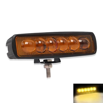 

New 6 inch Led Light Bar 18W 12V/24V Led Work Light Bar Spotlight Flood Lamp Driving Fog Offroad Led Work Car Light For Ford Toy