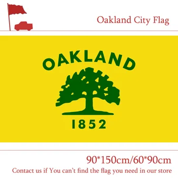 

15PCS Flag Oakland City Flag Of California State 90*150cm 60*90cm Flag 3x5ft Custom 100d Polyester