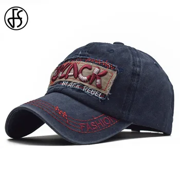 

FS Spring Summer Vintage 3D Embroidery Trucker Cap Men Women Baseball Caps Adjustable Dad Hats Hip Hop Snapback Hats Casquette