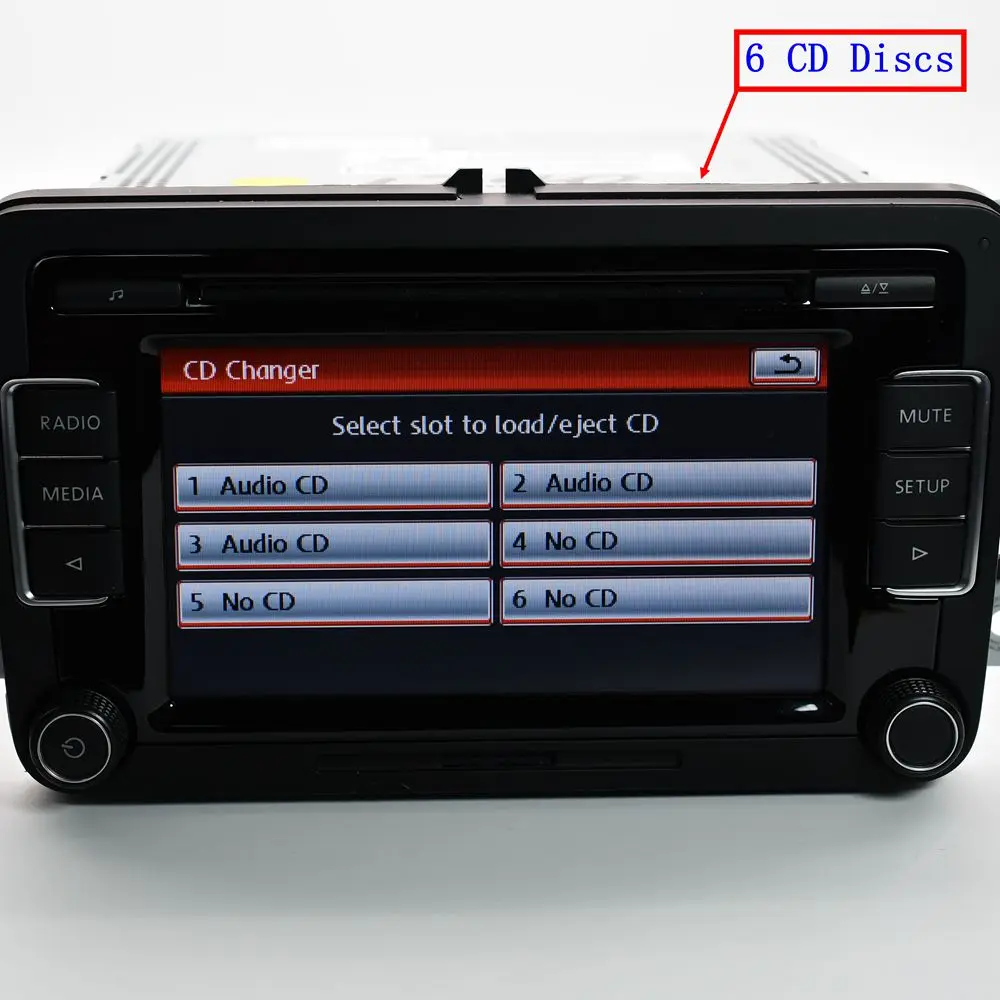 Оригинальная Автомагнитола RCD510 CD USB AUX RVC камера заднего вида для Golf 5 6 MK5 MK6 CC Passat