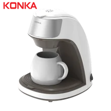 KONKA Coffee Machine Automatic Dripping Home Office Coffee Maker Multi-function Brew Tea Coffee Powder Free Ceramic Coffee Cup