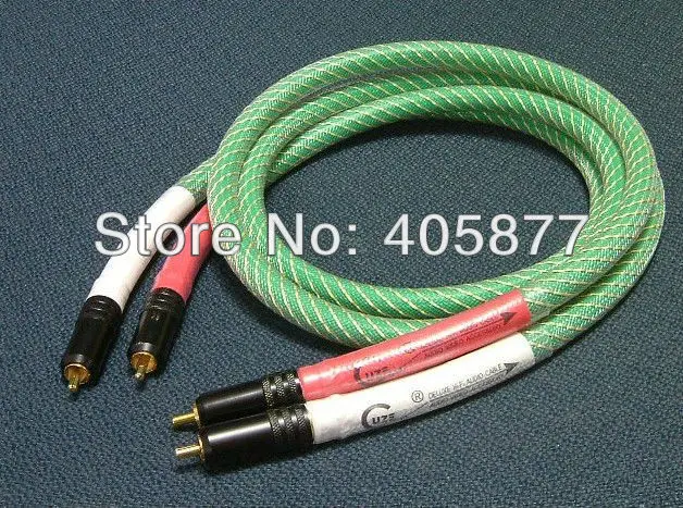 

Hi Fi audio RCA Cable A Pair Hi-End Performance RCA Audio Cable 1.5m with gold plated RCA Connector