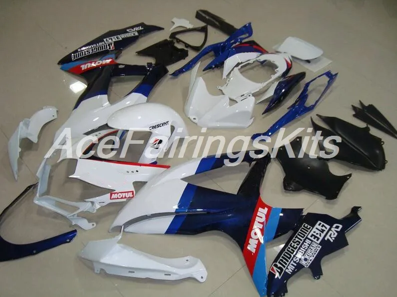 Топ(литье под давлением) ABS обтекатель наборы Подходит для Suzuki GSX-R600 GSX-R750 K8 2008 2009 2010 Обтекатели набор motul