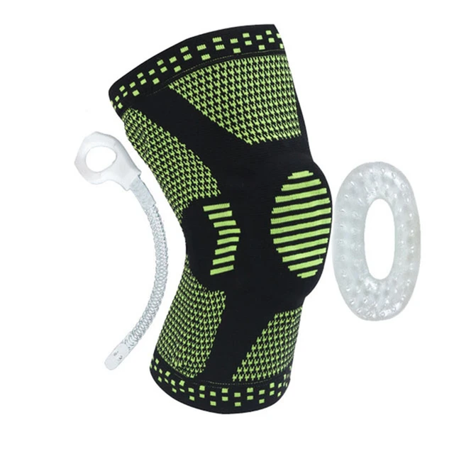 Knee Pads Professional Compression Knee Brace Support for Arthritis Relief, Joint Pain, ACL, MCL, Meniscus Tear, Post Surgery Green 1Pcs