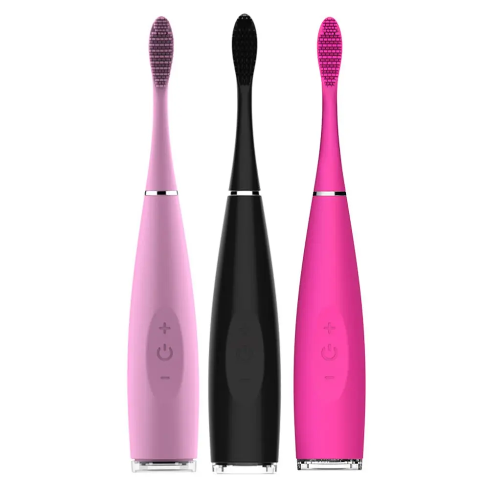 Electric Silicone Toothbrush Rechargeable Electric Toothbrush Sonic Vibration Tooth Cleaning Artifact Kemei Adults Acoustic Wave Electric Silicone Toothbrush Rechargeable Electric Toothbrush Sonic Vibration Tooth Cleaning Artifact Kemei Adults Acoustic Wave