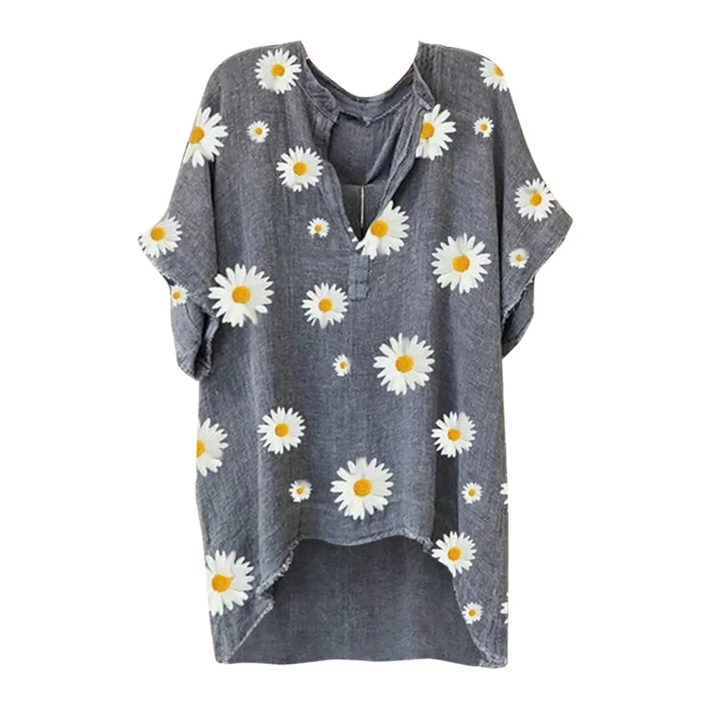 Dailiup Camisetas De Manga Corta Con Cuello En V Para Mujer