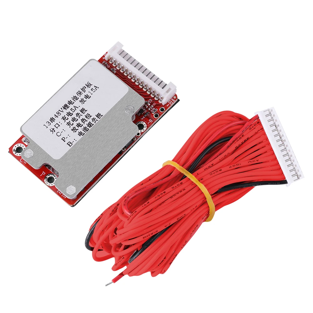 Защитная плата литий-полимерного аккумулятора BMS для аккумуляторов 13S 48 В/54 6 в |