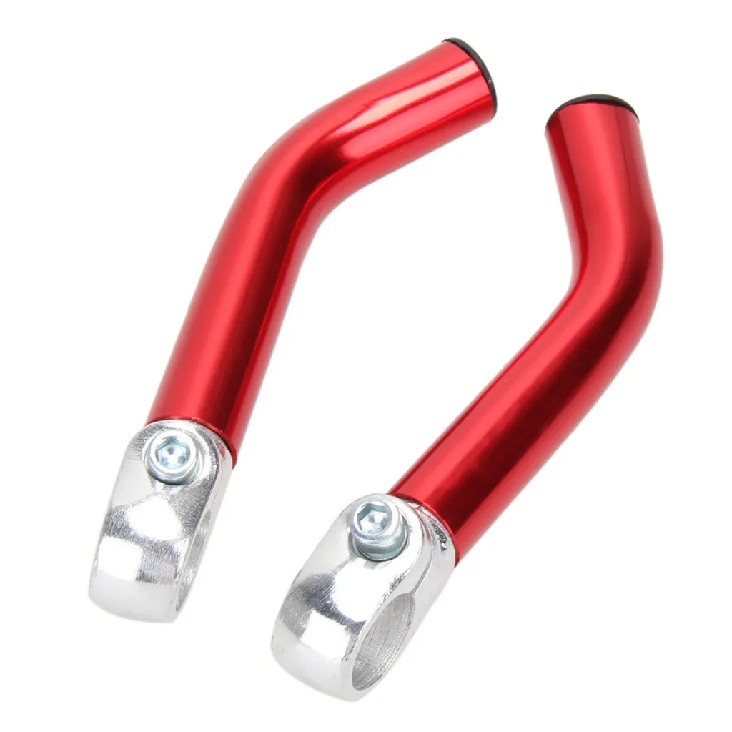 ISHOWTIENDA 1 пара 22,2 мм велосипед сплав алюминиевый руль ручка бар концы горный велосипед аксессуары для велосипеда на открытом воздухе Велоспорт#8 - Цвет: Red