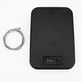 

Password Safes Storage Box Portable Car Safebox Gun Safes Valuables Money Jewelry Security Strongbox 1mm Cold-rolled Steel Sheet