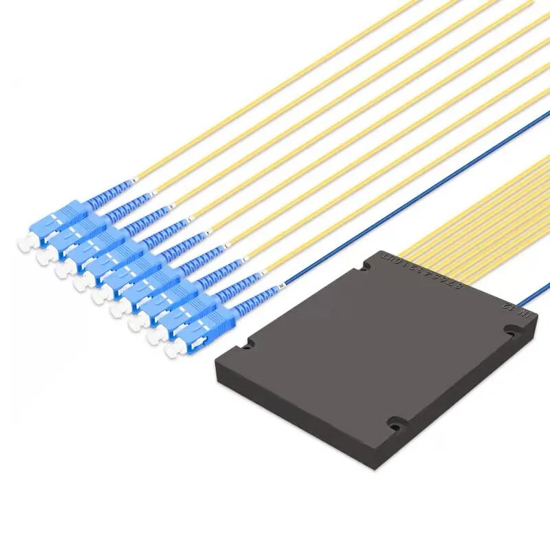 SC/UPC 1X8 PLC одномодовый волоконно-оптический сплиттер FTTH FBT PLC волоконно-оптический сплиттер