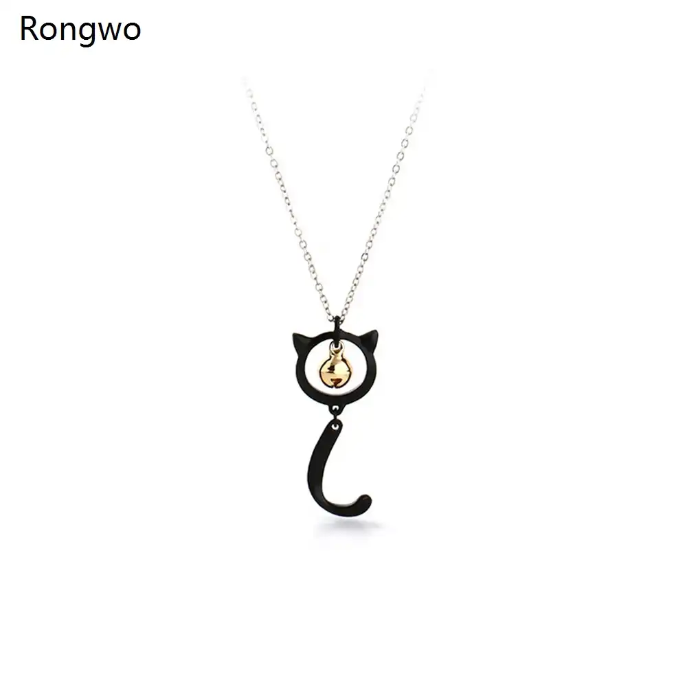 Anime Ladybug Cat Noir Necklace Cute Black Cat Bell Pendant Chain Jewelry For Student Boy Girl Holiday Best Gift Accessories Chain Necklaces Aliexpress