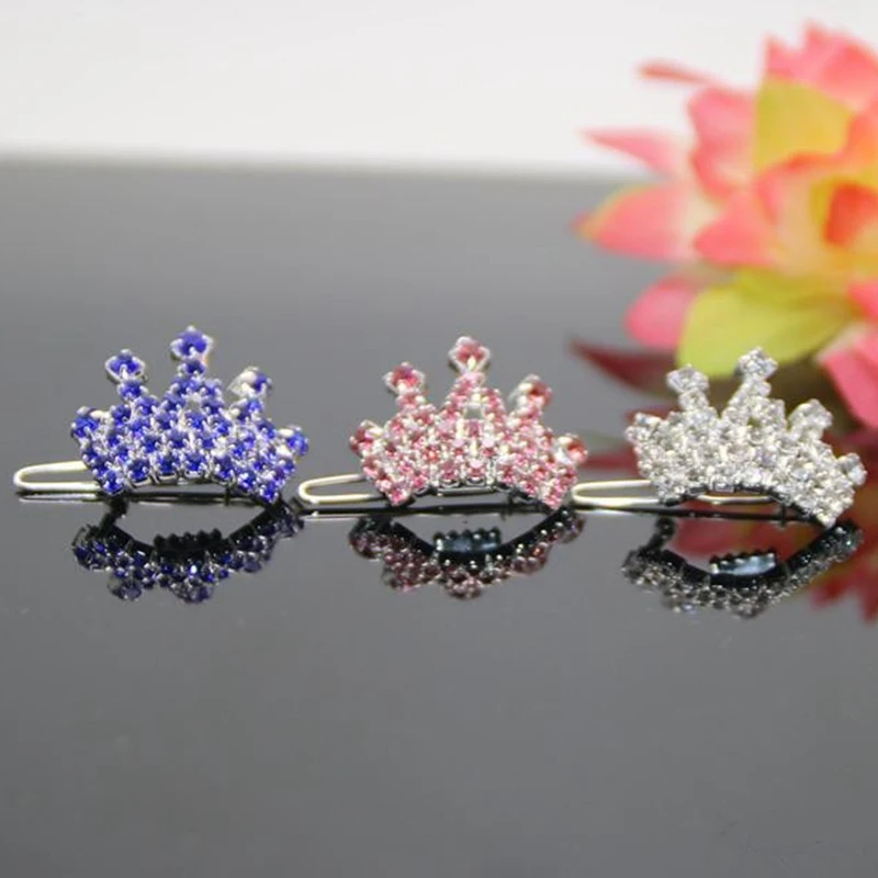 Bonitos accesorios para mascotas Clip de pelo duradero para perros sombreros para perro en forma de corona horquillas para cachorro gato suministros portátiles para mascotas