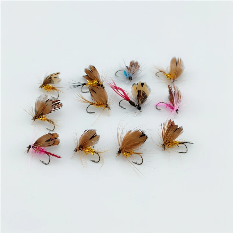 

12pcs/lot Butter fly Insects Insect Fly Fish Lures Artificial Fishing Bait Feather Hooks Fishing Lure Carp Fishing Flies Bait