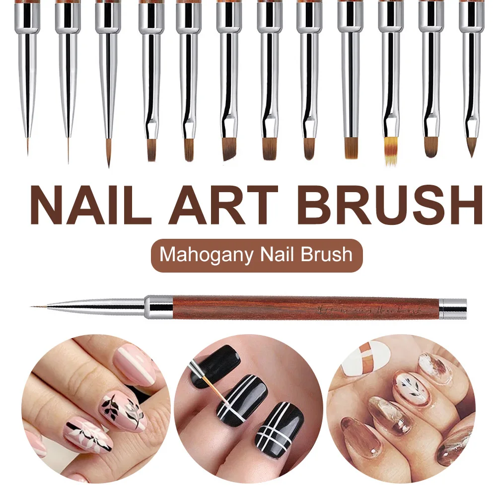 Кисть для дизайна ногтей 1 шт. кисть нанесения лайнера акриловая УФ-гелевая ручка