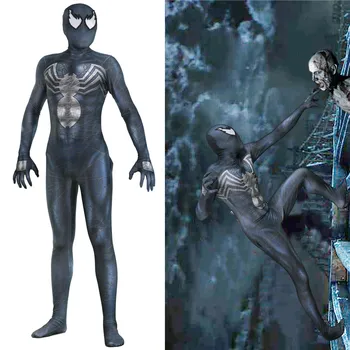 

Venom Movie Tom Hardy The Avengers Super Hero Cosplay Adult Costume Halloween Siamese Tight-Fitting Adult Clothes Suit