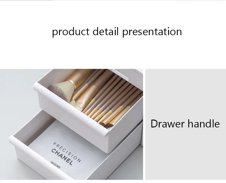 Large Capacity Cosmetic Storage Box Makeup Desktop Jewelry Nail Polish Lipstick Rangement Container Desktop Drawer Organizer