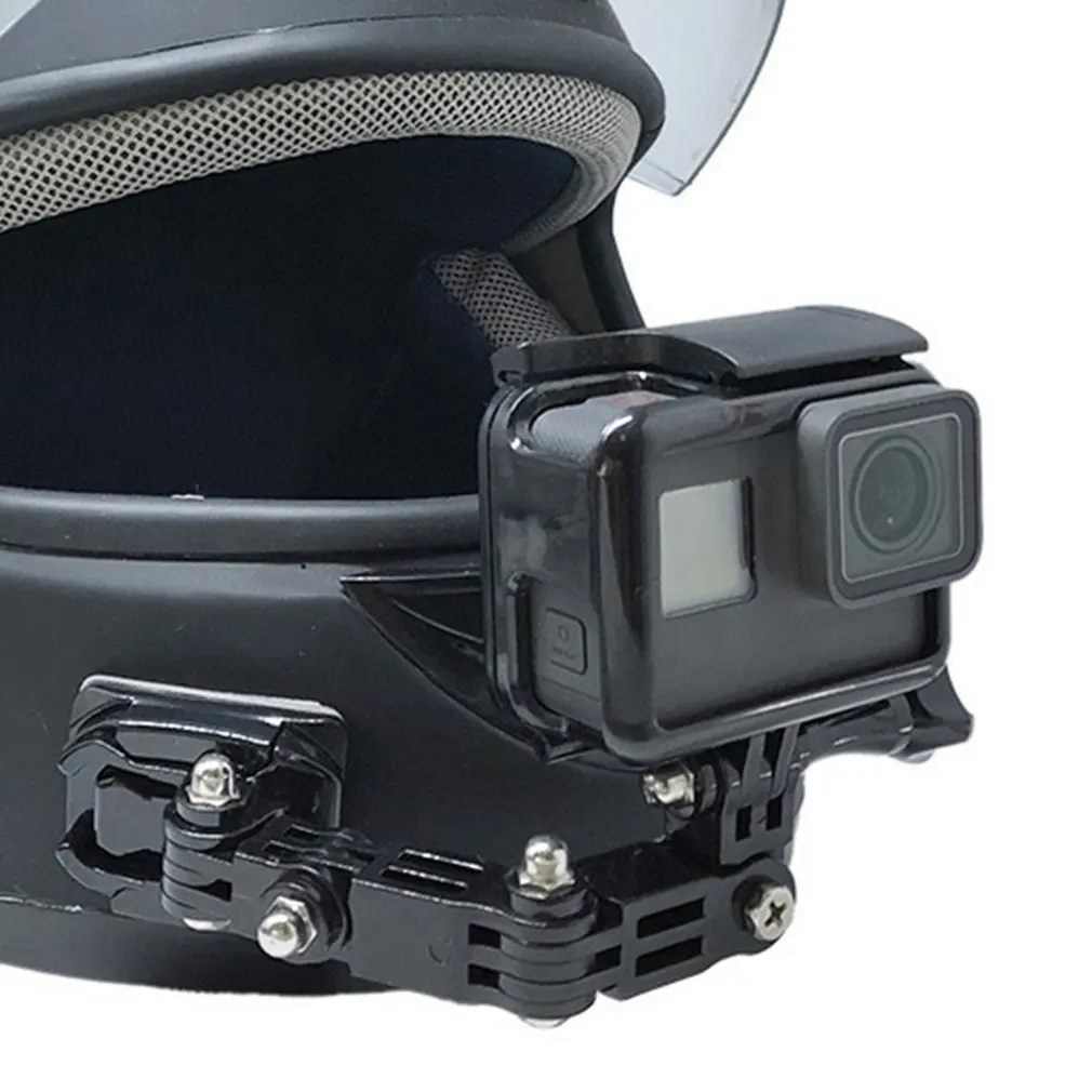Регулируемый шлем изогнутый клей Боковое крепление для xiaomi для yi 4K для GoPro HD Hero 2 3 3+ 4 5 6 аксессуары для камеры