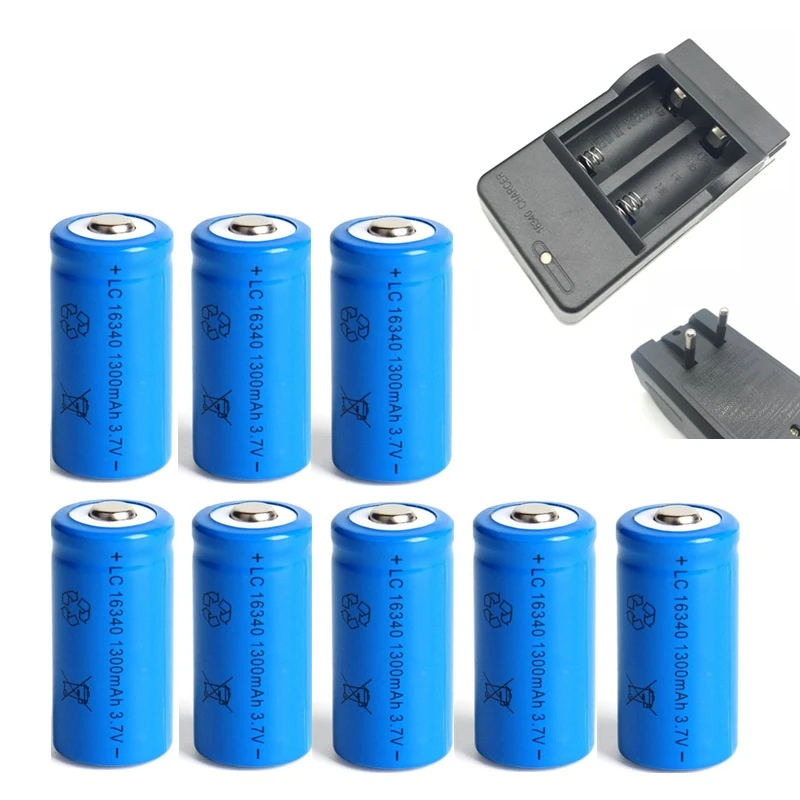 Hanaさん専用 1300mAh 3.7V リチウムイオン充電式 16340 電池 CR123A