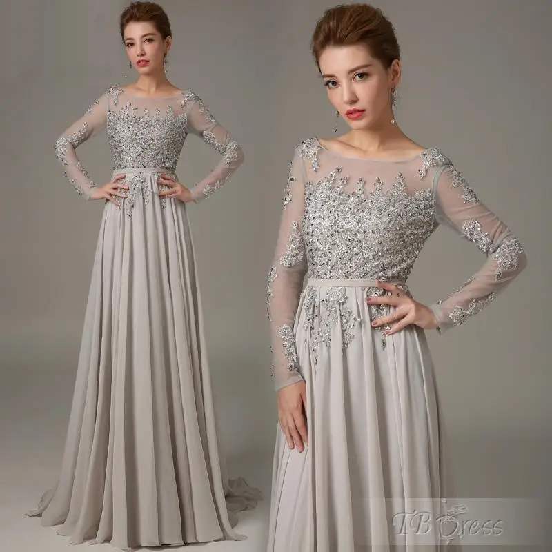 Vestidos De Madrinhas серое платье жениха с длинными рукавами и кристаллами формальное