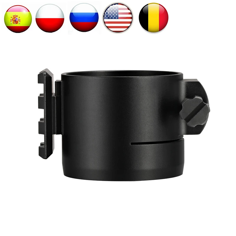 Caliber Bayonet Fit for NV007 Night Vision Scope camera Adapter Bracket with Rail for rangefinder torch Sleave