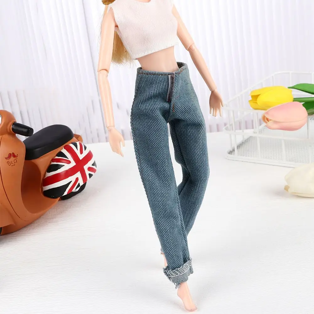 High Quality 1:6 Scale Male Doll Pants Dolls Accessories Toy Clothes Mini Casual Jeans Doll Trousers Role play Dress Up Game