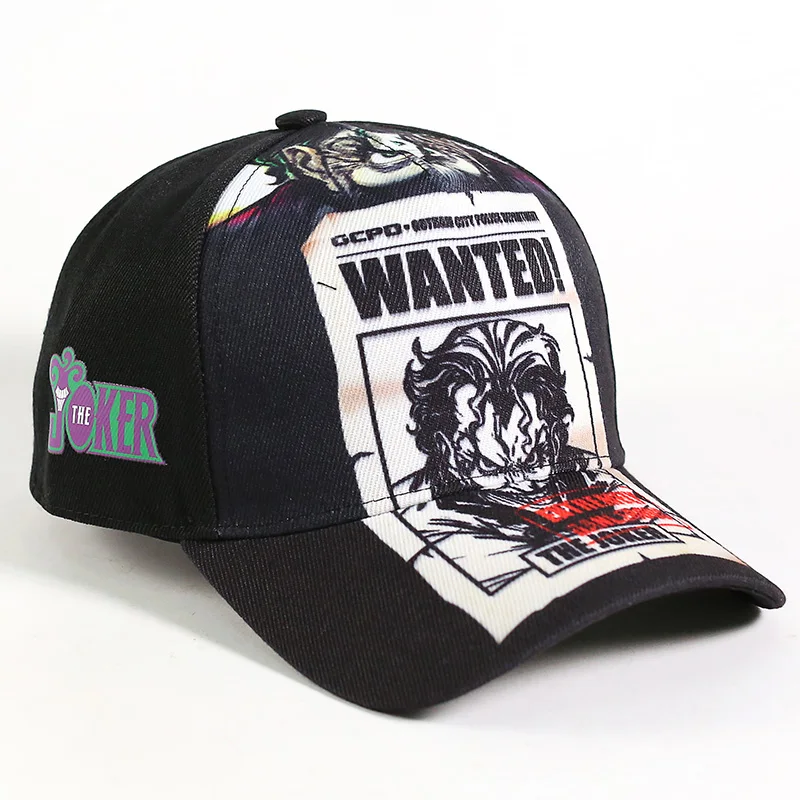 Новая DC Джокер Snapback Кепка s крутая модная хип-хоп кепка мужская бейсболка