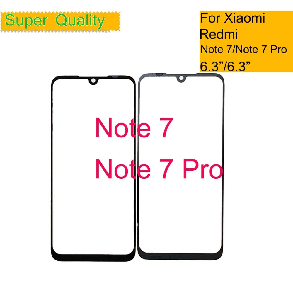 

10Pcs/lot For Xiaomi Redmi Note 7 Pro Touch Screen Panel Front Outer Glass Lens Touchscreen For REDMI Note 7 LCD Replacement