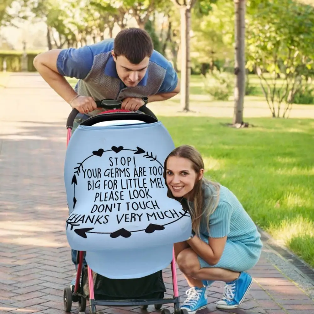 Multifunctional Breastfeeding Towel With Warning Safety Seat Sun Visor Windshield Baby Stroller Cover Breast | Мать и ребенок