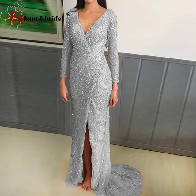Rose Gold Evening Dress For Women 2021 