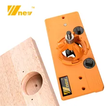 Concealed 35MM Cup Style Hinge Jig Boring Hole Drill Guide + Forstner Bit Wood Cutter Carpenter Woodworking DIY Tools