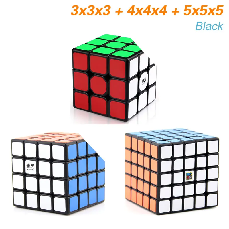 QiYi 2x2x2 3x3x3, 4x4x4, 5x5x5, волшебный куб, 2x2/oneplus 3/OnePlus x 3 4x4 5x5 Neo Скорость кубики Пазлы антистресс развивающие игрушки для детей подарок