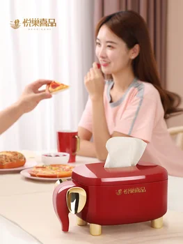 

Cover Napkin Holder Animal Tissue Box Container Organizer Creative Storage Tissue Boxes Paper Papel Seda Wipes Case BW50ZJ