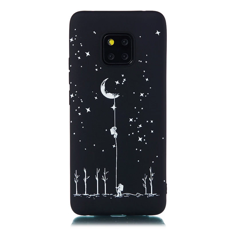 Чехол для телефона из мягкого силикона ТПУ с рисунком Чехлы для huawei P30 P20 Mate20 Lite Pro Honor 8X 8lite 9 10lite V20 Капа космическая планета Луна задняя крышка - Цвет: 5