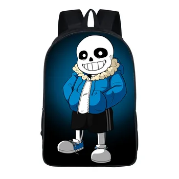 

Hot Sale Polyester 16-inches Black Printing Cartoon Undertale Backpack for Boys Schoolbag for Children School Backpacks
