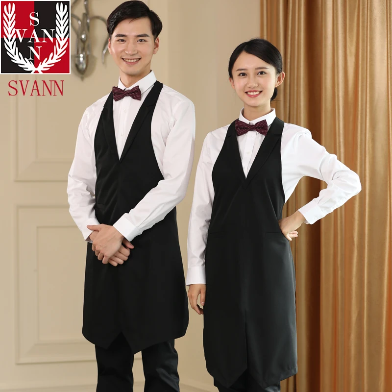 

Aprons, Suits, Collars, Necks, Bars, Aprons, Coffee, Ktv Bar Staff, Embroidered Logo
