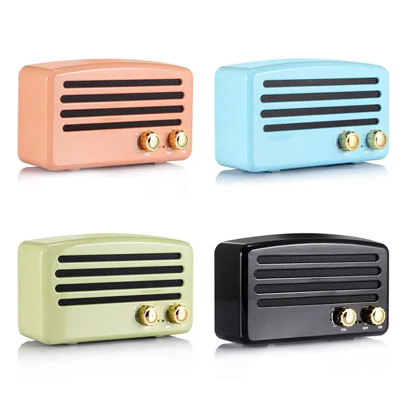 

T5 Bluetooth Speaker Retro Nostalgic Mini Wireless 3D Stereo Mega Bass Subwoofer Mobile Phone Audio Radio Tf Card Usb Aux