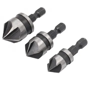 

Cross-Border New Door And Window Hole Opener Hex Drill Bit Positioning Special-Shaped Drilling Black Hinge Drill Set