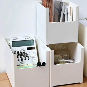 

Plastic Cosmetics Storage Box Storage Box Kitchen Racks Seasoning Box Storage Rack Table Stack Storage Container WY116741