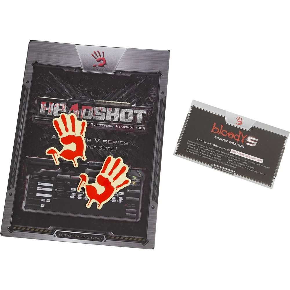Мышь A4 Bloody V5M черный оптическая(3200dpi) USB игровая(8but
