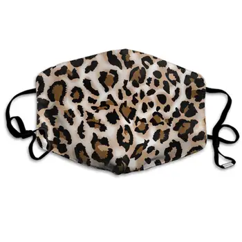 

Winter Norse Warmer, Comfortable Two Layer Leopard Prints Printed Anti Dust Face Mask Cover Mouth for Adults and Teens