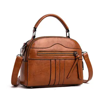 

2019 new stitching women's bag European and American style shell-shaped car stitching shoulder portable messenger bag