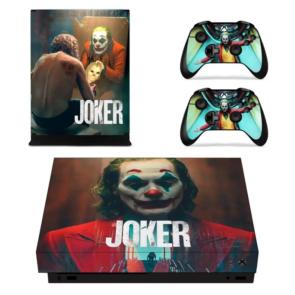 DC пленка Джокер кожа Наклейка для Xbox One X консоли и контроллеры наклейки s для Xbox One X Кожа винил