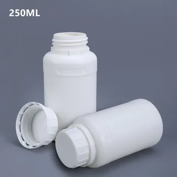 

250ML Empty round bottle with Tamper Evident Lid for organic solvents Leakproof fluorinated bottles 5PCS/lot