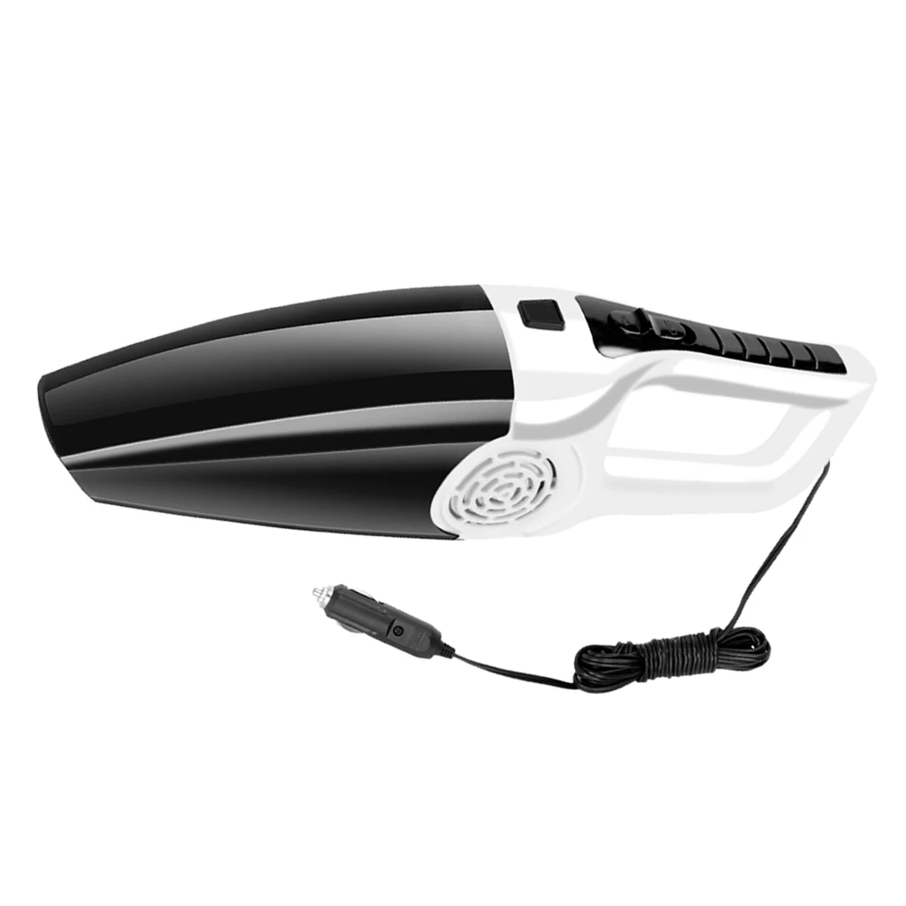 Car Vacuum Cleaner with LED Light, DC12-Volt Wet/Dry Portable Handheld Auto Vacuum Cleaner for Car, 5 Meters Cord