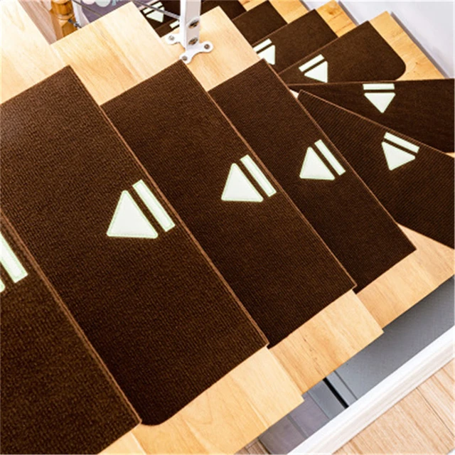 1pcs Self-adhesive Stair Pads 21*50cm Anti-slip Rugs Carpet Mat Sticky  Bottom Repeatedly