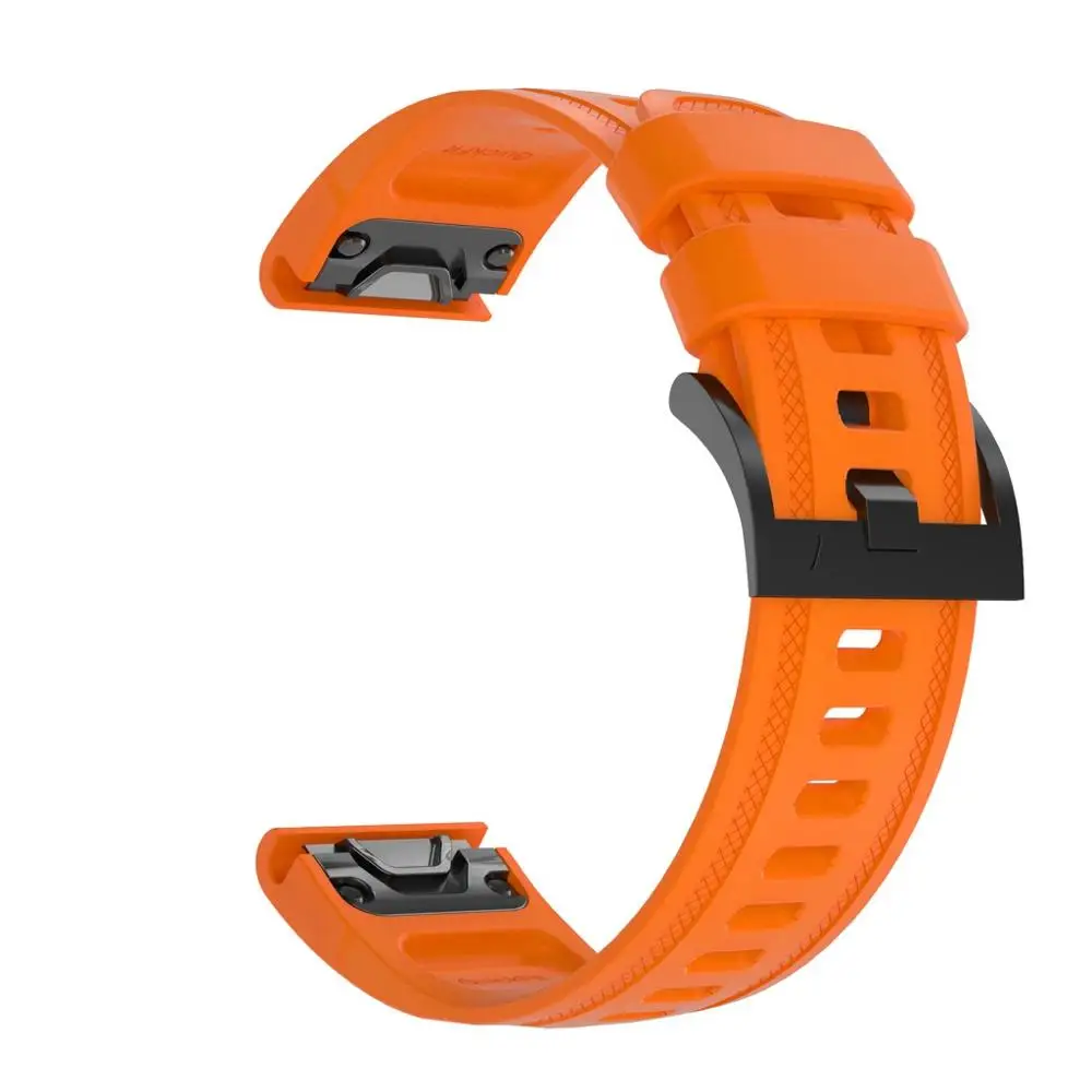 OR Для Garmin Fenix 6S ремешок мягкий силиконовый ремешок для часов быстросъемный ремешок для наручных часов аксессуары для умных часов Fenix6S 20 мм#1207 - Цвет: OR