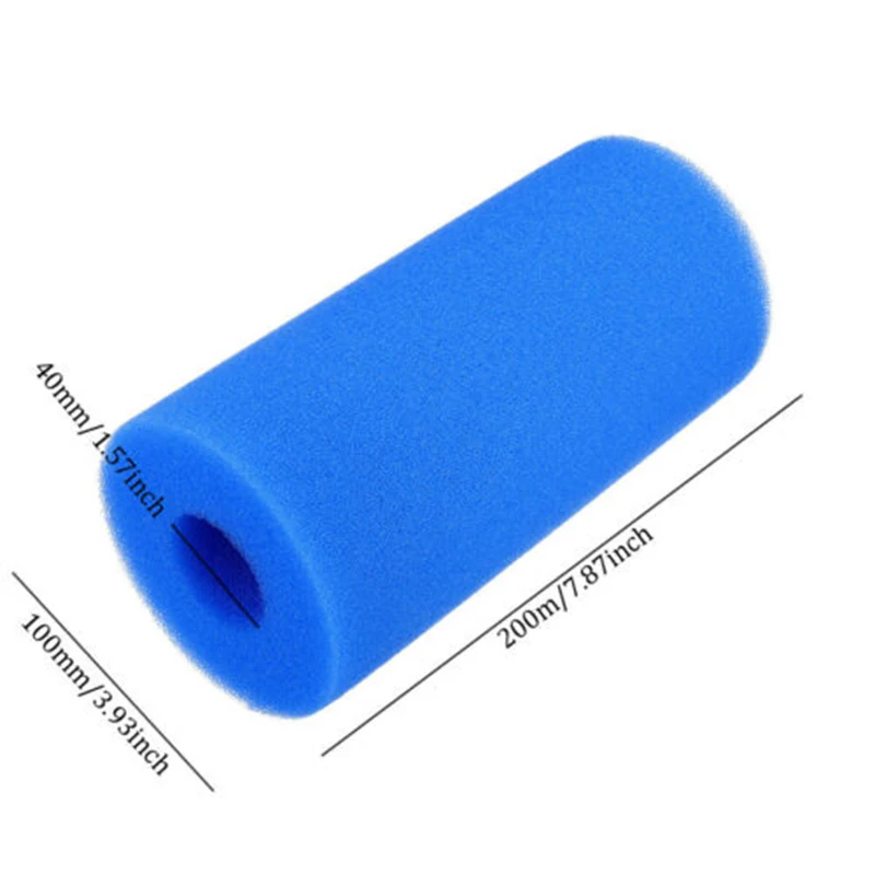 

2Pcs Swimming Pool Foam Filter Sponge Reusable Washable Swimming Pool Filter Foam Sponge Cartridge Swimming Accessories