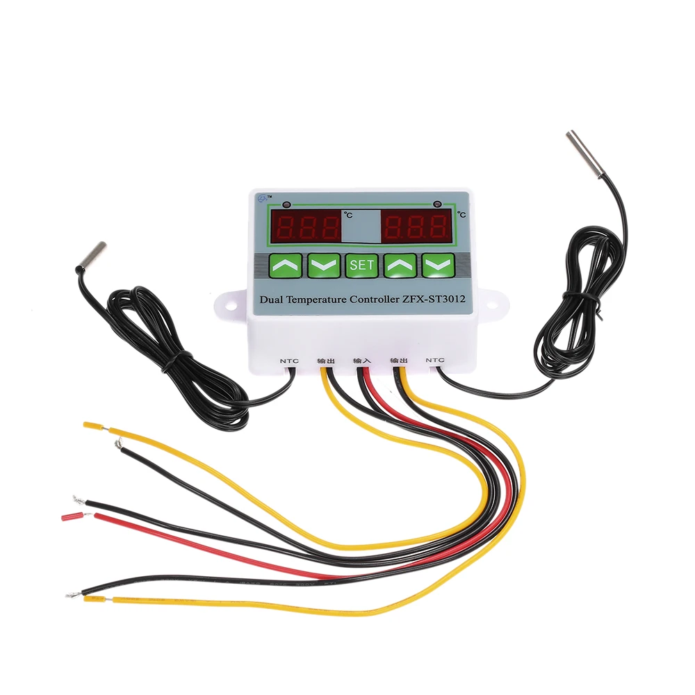 Digital Temperature Controller 12V/120W 24V 220V Microcomputer Refrigeration Heat Thermostat Control Switch | Дом и сад