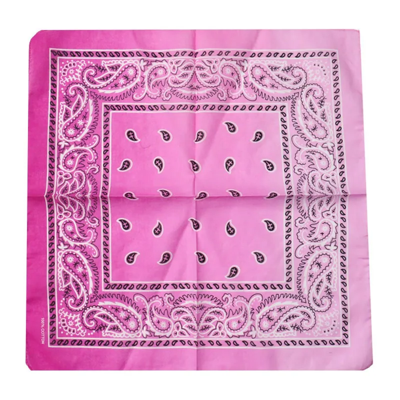WZCX Tie-Dye Gradient Printing 55*55cm Square Headscarf Hip Hop New Fashion Unisex Cashew Flowers Headscarf Cotton Scarf 5