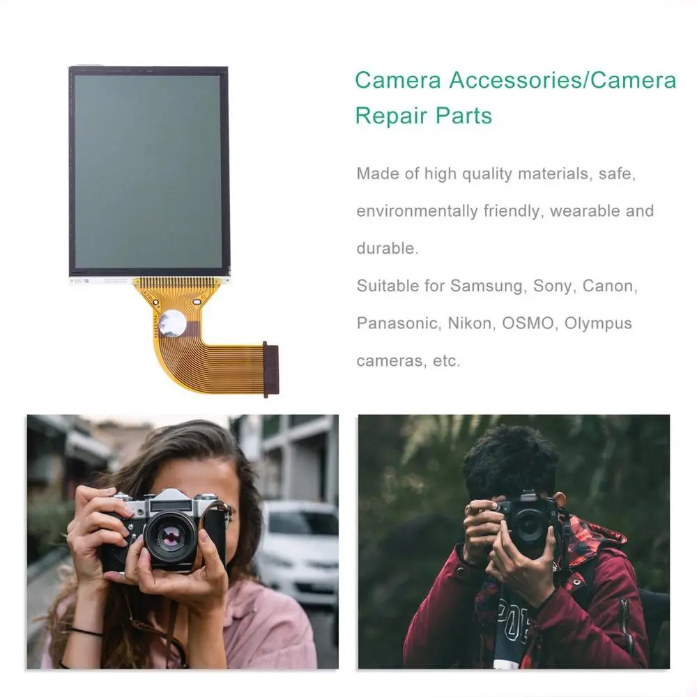 Replacement Lcd Screen Display Repair Part Compatible For Sony Dsc-W5 W7 W50 W70 W15 Cameras Professional Replacement